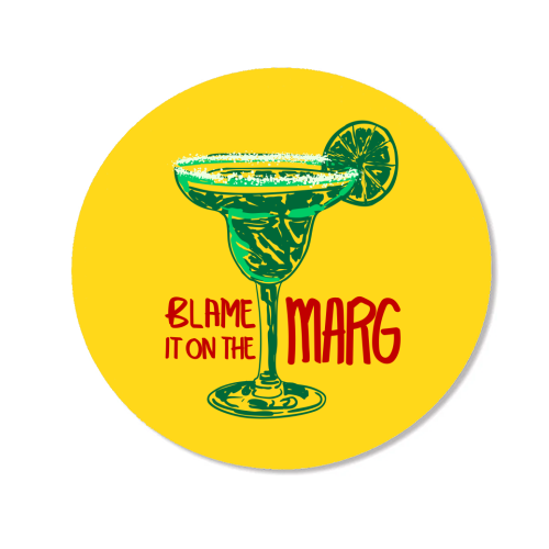 Blame It on the Margarita Retro Illustration - Magnet by EZbie
