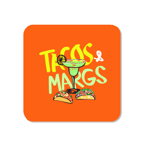 Tacos & Margs Retro Illustration - Magnet by EZbie