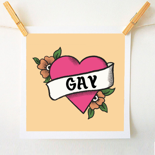 Gay LGBTQ+ Giftware - A1 - A4 art print by The Queer Store