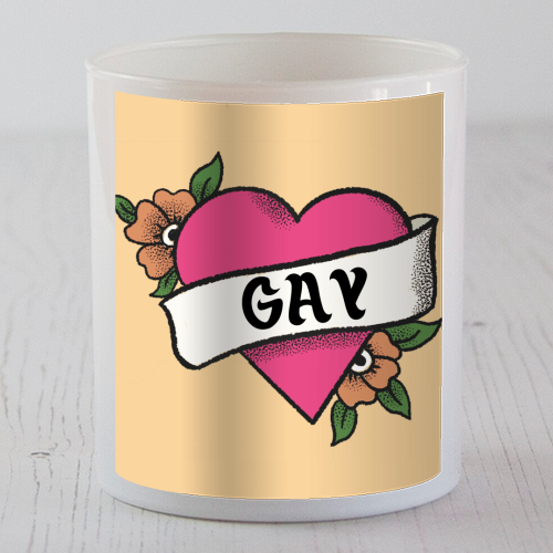 Gay LGBTQ+ Giftware - scented candle by The Queer Store