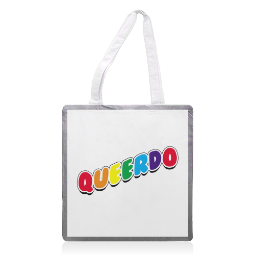 Queerdo - printed canvas tote bag by Bite Your Granny