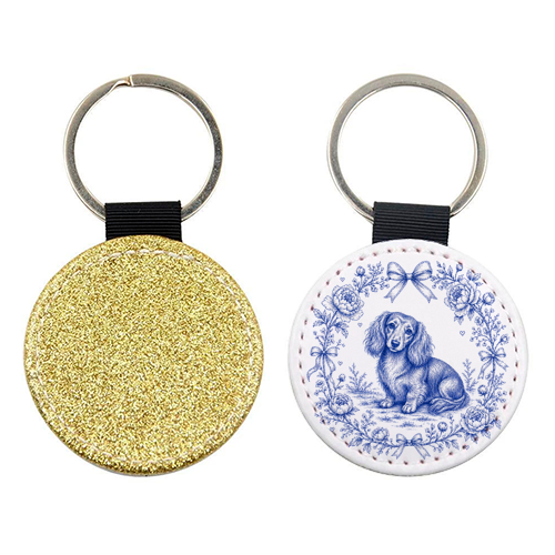 Long Haired Dachshund - keyring by Lilly Rose