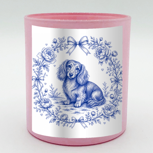 Long Haired Dachshund - scented candle by Lilly Rose