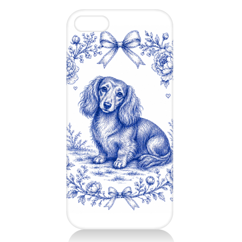 Long Haired Dachshund - unique phone case by Lilly Rose
