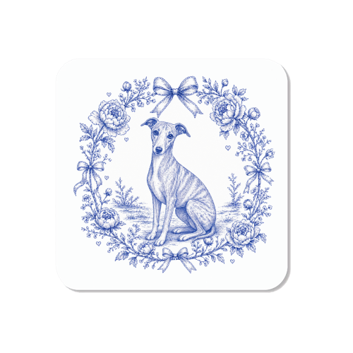 Whippet Toile - Magnet by Lilly Rose