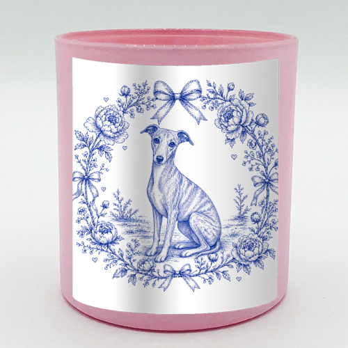 Whippet Toile - scented candle by Lilly Rose