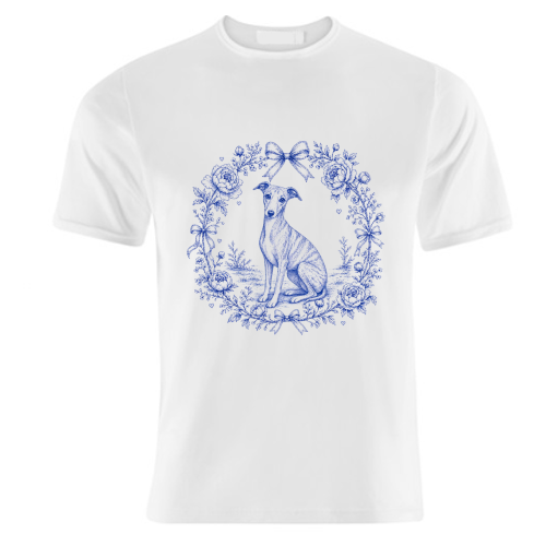 Whippet Toile - unique t shirt by Lilly Rose