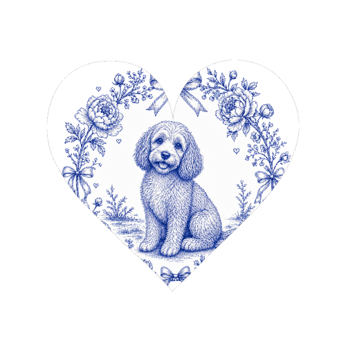 Cockapoo Toile - Magnet by Lilly Rose