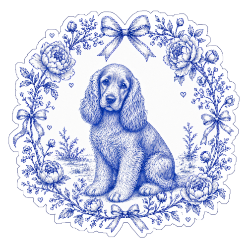 Cocker Spaniel - Die Cut Sticker by Lilly Rose