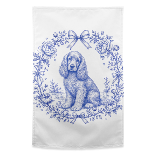 Cocker Spaniel - funny tea towel by Lilly Rose