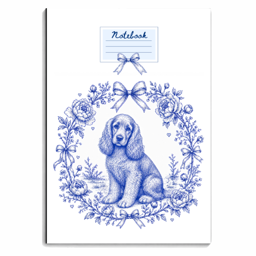 Cocker Spaniel - personalised A4, A5, A6 notebook by Lilly Rose