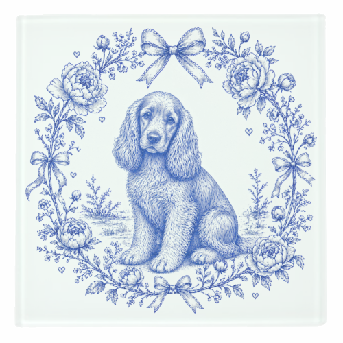 Cocker Spaniel - personalised beer coaster by Lilly Rose