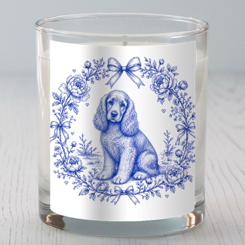 Cocker Spaniel - scented candle by Lilly Rose