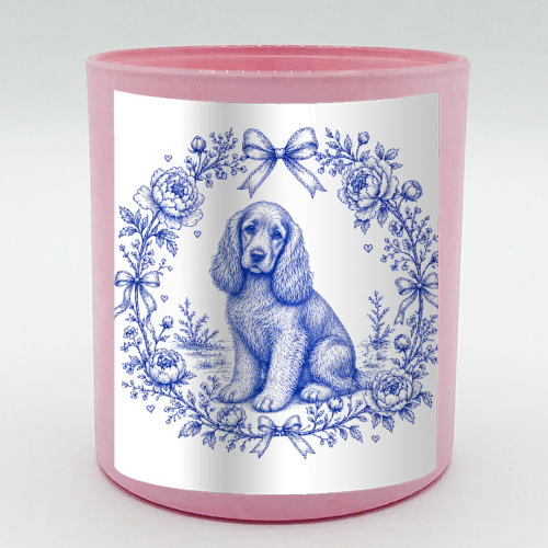 Cocker Spaniel - scented candle by Lilly Rose