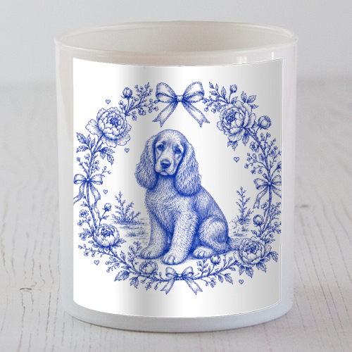 Cocker Spaniel - scented candle by Lilly Rose