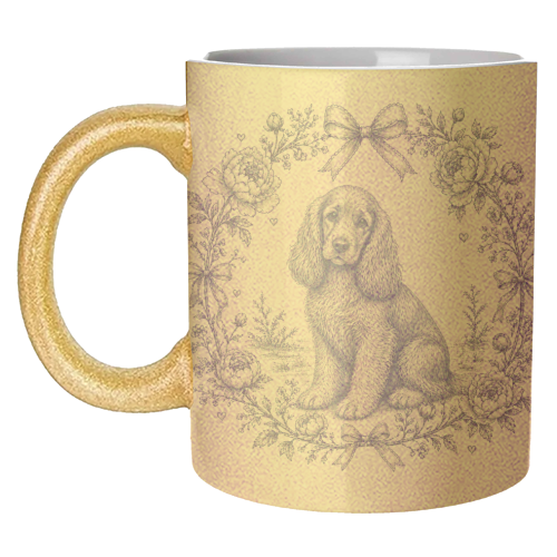 Cocker Spaniel - unique mug by Lilly Rose