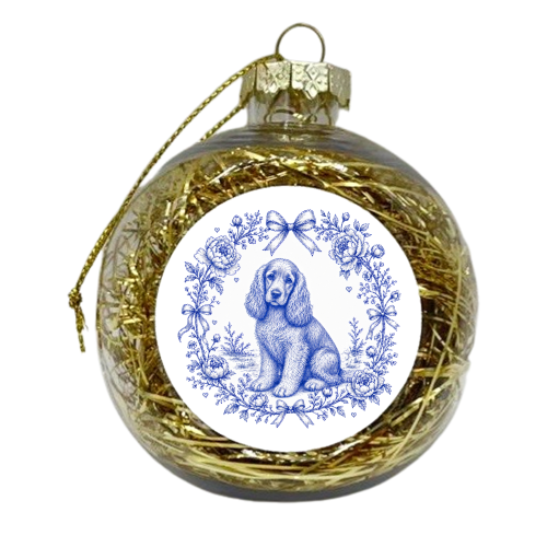 Cocker Spaniel - xmas bauble by Lilly Rose