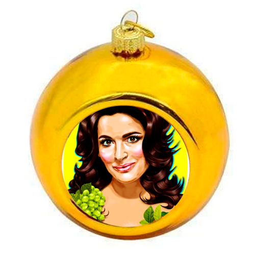 QUEEN OF THE TENT - colourful christmas bauble by Jock Mooney