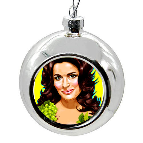 QUEEN OF THE TENT - colourful christmas bauble by Jock Mooney