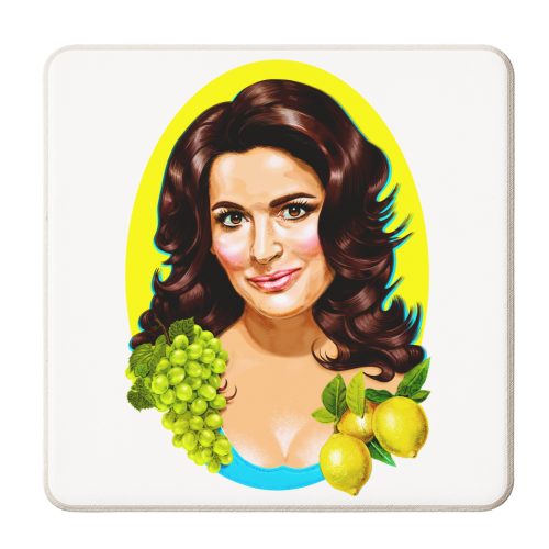 QUEEN OF THE TENT - personalised beer coaster by Jock Mooney