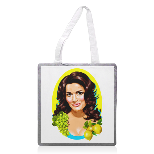 QUEEN OF THE TENT - printed canvas tote bag by Jock Mooney