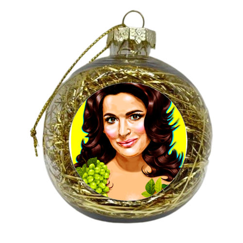 QUEEN OF THE TENT - xmas bauble by Jock Mooney