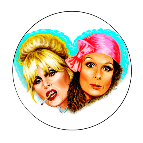 SWEETIE DARLING - Circle Sticker by Jock Mooney