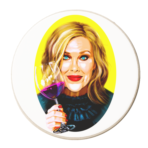 WINE - personalised beer coaster by Jock Mooney