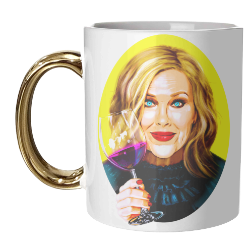 WINE - unique mug by Jock Mooney
