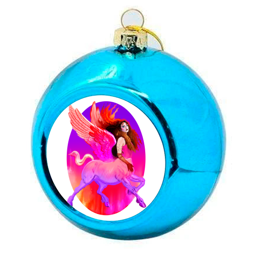 CENTAUR ROAN - colourful christmas bauble by Jock Mooney