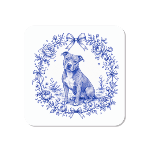 Pit Bull Toile - Magnet by Lilly Rose