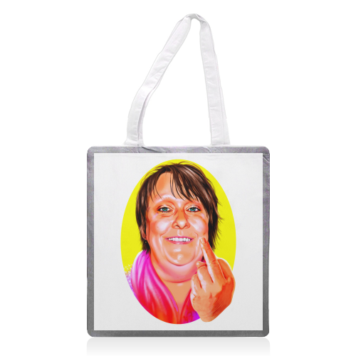 STAY WOKE - printed canvas tote bag by Jock Mooney