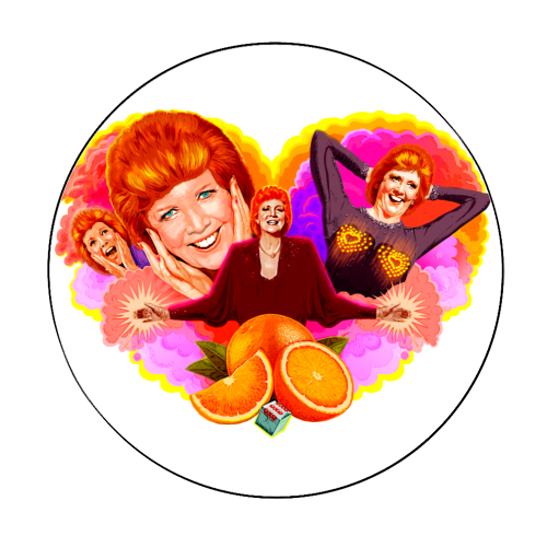 SURPRISE, SURPRISE! - Circle Sticker by Jock Mooney