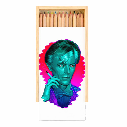 BLUE DUKE - Coloured Pencils with Box by Jock Mooney