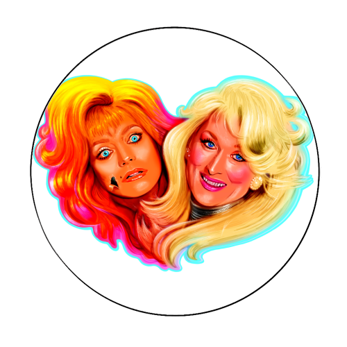 NOW A WARNING?! - Circle Sticker by Jock Mooney