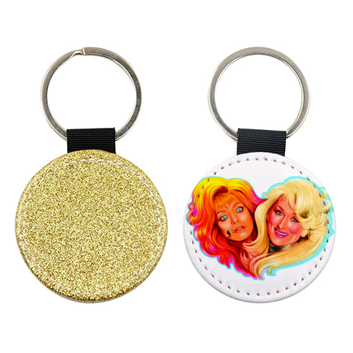 NOW A WARNING?! - keyring by Jock Mooney