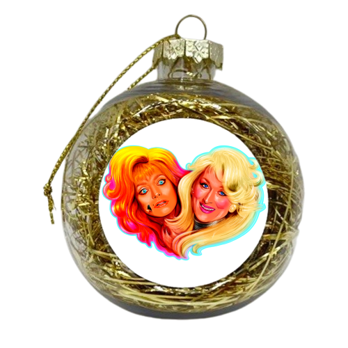NOW A WARNING?! - xmas bauble by Jock Mooney