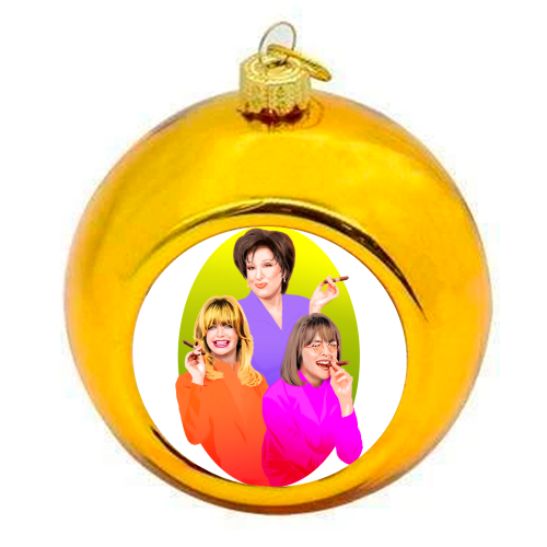 GET ALL OF IT - colourful christmas bauble by Jock Mooney