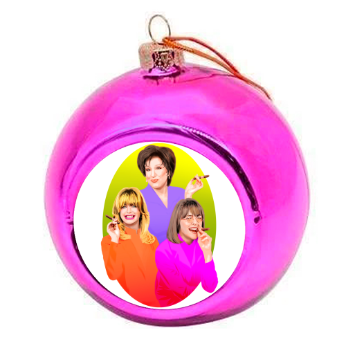 GET ALL OF IT - colourful christmas bauble by Jock Mooney