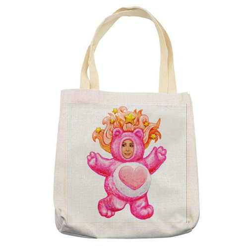 CHER BEAR - printed canvas tote bag by Jock Mooney