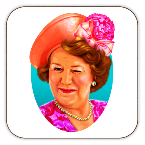 THE LADY OF THE HOUSE - personalised beer coaster by Jock Mooney