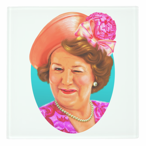 THE LADY OF THE HOUSE - personalised beer coaster by Jock Mooney
