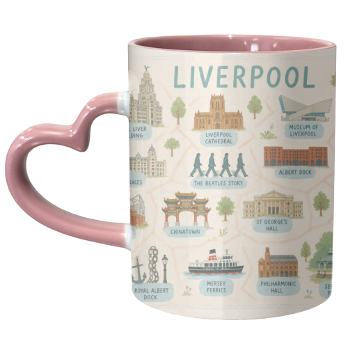 Liverpool Map! - unique mug by The Yellow Box