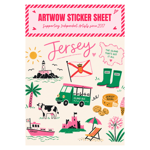 Jersey Doodles! - Sticker Sheet by The Yellow Box