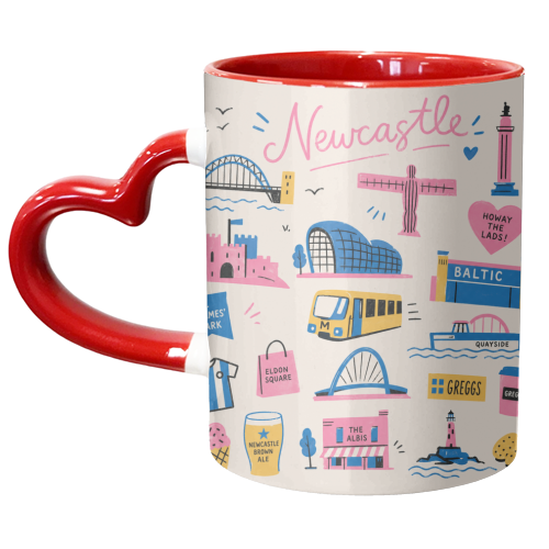 Howay Newcastle! - unique mug by The Yellow Box