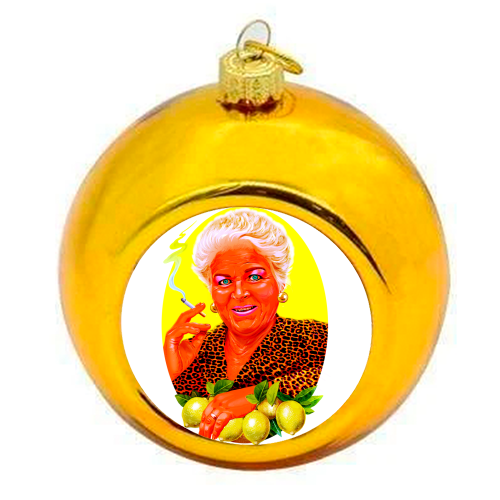 PRIDE OF WALFORD - colourful christmas bauble by Jock Mooney