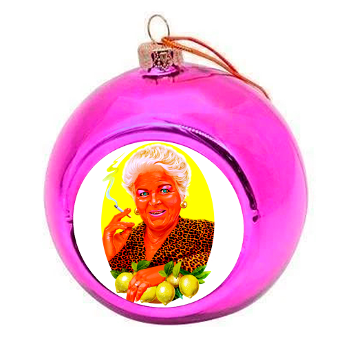 PRIDE OF WALFORD - colourful christmas bauble by Jock Mooney
