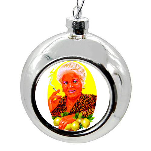 PRIDE OF WALFORD - colourful christmas bauble by Jock Mooney