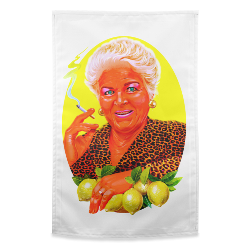 PRIDE OF WALFORD - funny tea towel by Jock Mooney