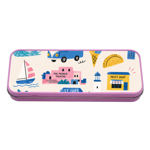 Cornwall Coast! - tin pencil case by The Yellow Box